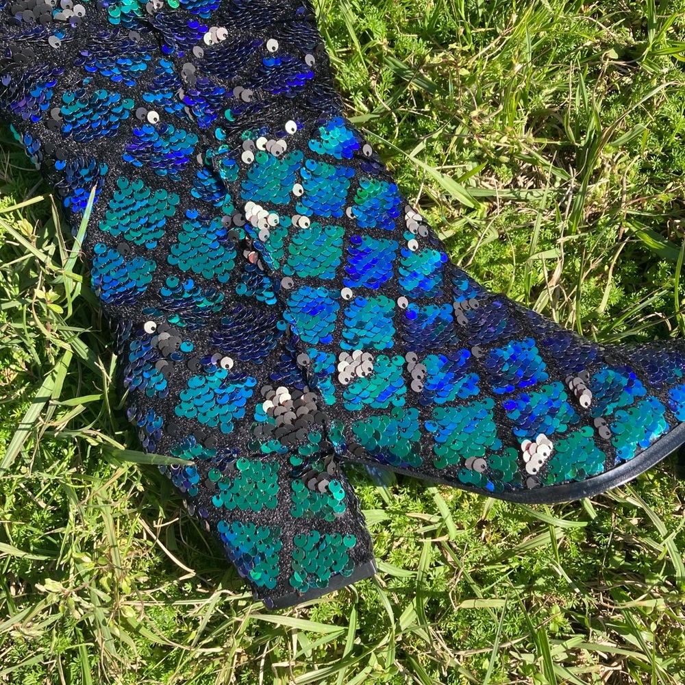 Sparkly mermaid boots